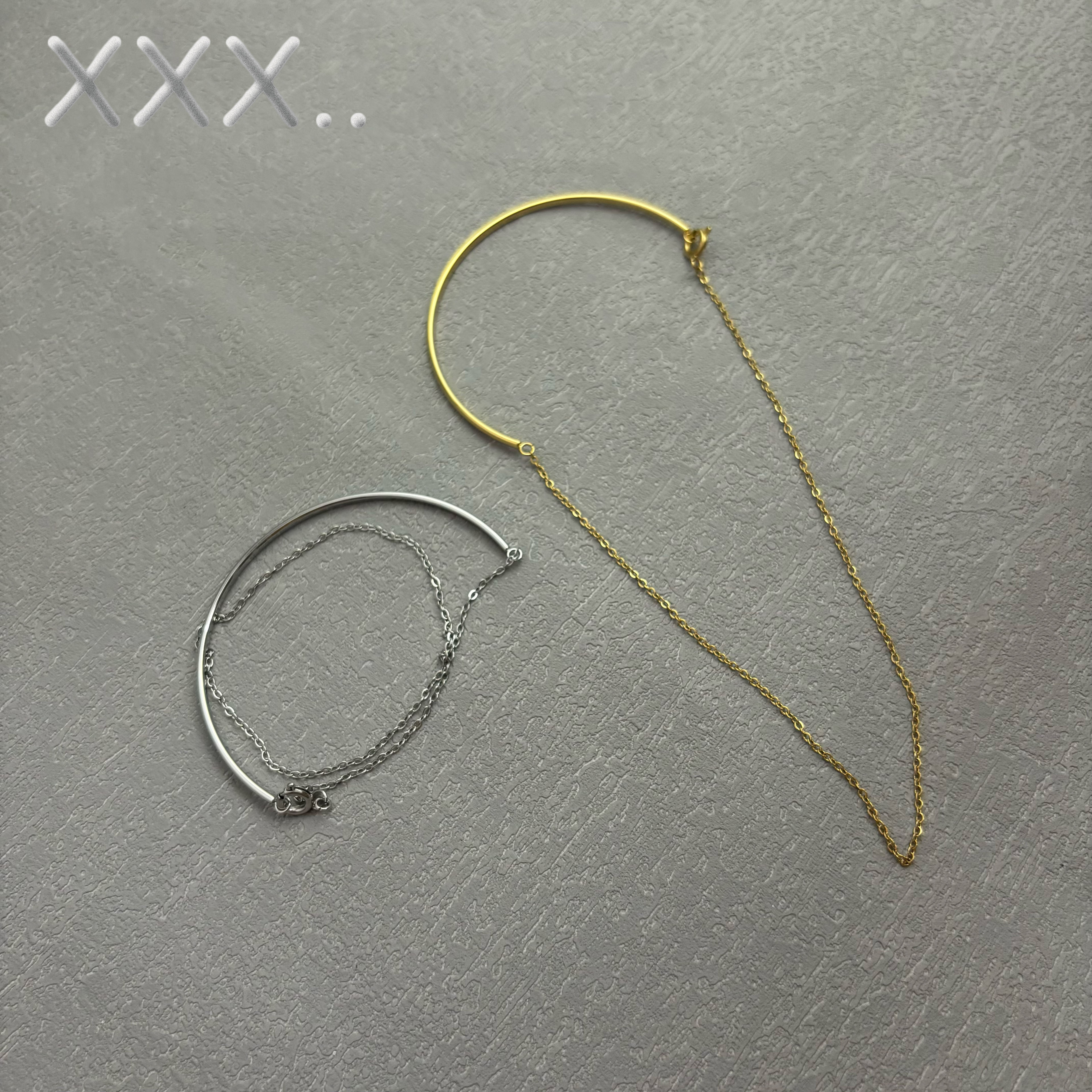 【最大1000円OFFクーポン】【ゆうパケット送料無料】二連 チェーン ブレスレット ステンレス 2連 サージカルステンレス ブレスレット レディース バングル つけっぱなし 風呂 重ね付け k18 コーティング ゴールド シルバー 華奢 金属アレルギー対応 b001