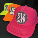 XYZ SUP オリジナル メッシュキャップ ネオンカラー 視認性 安全 サップクルージング 目立つ(4)