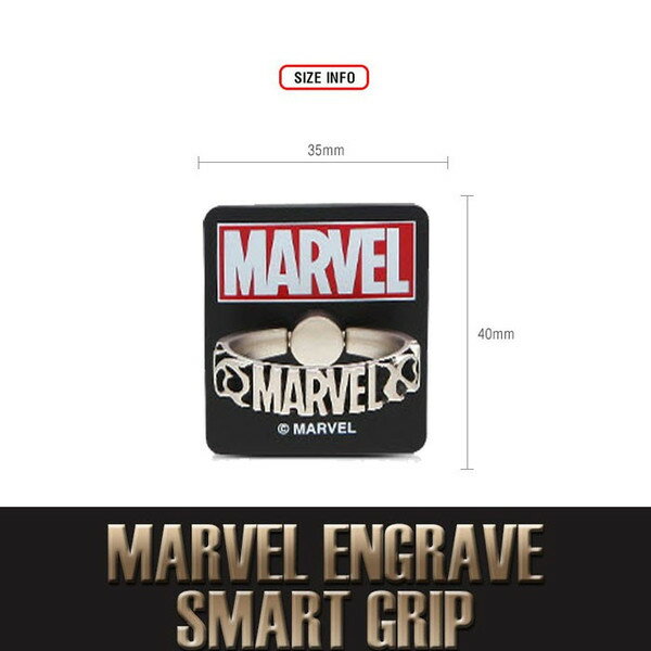 MARVEL マーベル　iPhone スマートフォン スマホリング　バンカーリング　スタンド　落下防止リング　スマホリング　キャラクター　3営業日以内発送　Beelze00087