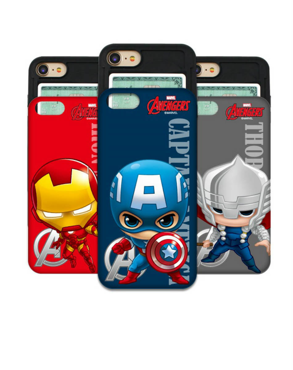 アベンジャーズ　AVENGERS MARVEL カード収納 iPhoneX iPhone8　iphone7　iphone6s　iphone7plus　iPhone8plus スライド式　キャラクター　アイフォン7　スマッツスマッツ　即納　3営業日以内発送　Beelze00194