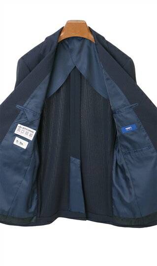 【洋服の青山】スリーピース ベスト付き メンズ スーツ 秋冬 ネイビー 紺 スタイリッシュ TioTio PREMIUM ビジネス オフィス 背広 ウォッシャブル 洗える ストレッチ 男性 紳士服 通勤 大きいサイズ ゆったり 2ボタン ノータック エコ素材 かっこいい おしゃれ 3点セット