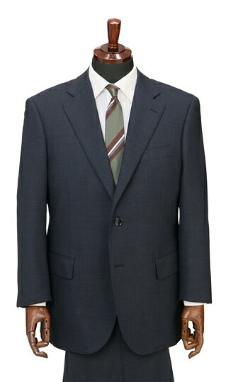 【洋服の青山】キングサイズ スーツ メンズ オールシーズン ネイビー系 スタンダード 大きいサイズ ウォッシャブル 洗える ストレッチ 2ボタン 背抜き 脇当て サイドベンツ ツータック アジャスター ビジネス メンズスーツ おしゃれ かっこいい REGAL