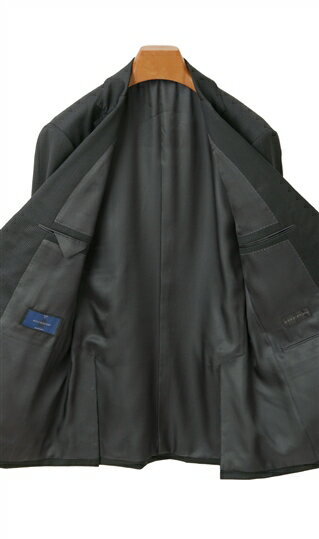 【洋服の青山】秋冬 ネイビー系 プレミアムスタイリッシュスーツ【御幸毛織】【MADE IN JAPAN】 HILTON メンズ ビジネス アジャスター 長袖 標準体 ノータック 織柄 2ボタン ウエスト調節可能 最高級 最高の着心地 キュプラ裏地 おしゃれ かっこいい