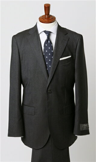 【洋服の青山】スーツ メンズ 春夏 ネイビー 紺 プレミアム スタイリッシュ スリム 男性 紳士服 シングル ビジネス ストレッチ 動きやすい 吸湿 長袖 細身体 スリム 標準体 ノータック おしゃれ かっこいい 織柄 2ボタン 快適な着感 イタリアンクラシコ ヒルトン HILTON