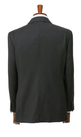 【洋服の青山】ウール100％ スーツ メンズ 日本製 スリム 春夏秋冬 オールシーズン グレー 灰色 動きやすい 無地 メンズスーツ 2ボタン 吸湿 静電気抑制 アジャスター ノータック 仕事 ビジネス オフィス フォーマル 入学式 卒業式 入園式 卒園式 結婚式 背広 紳士服 細身