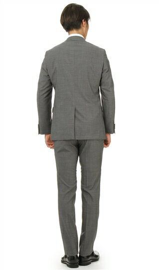 春夏用 グレー系 プレミアムスタイリッシュスーツ【Super110's】【ツーパンツ】 HILTON