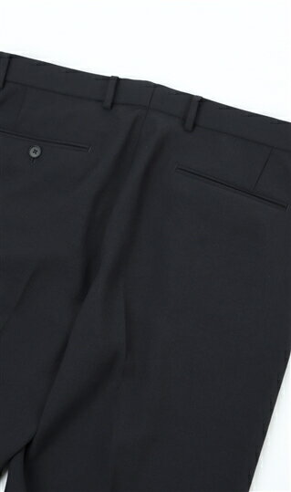 【洋服の青山】【裾上げ済み】 メンズ ルーズフィットスラックス 秋冬 ネイビー 【セットアップ着用可】ACTIBIZ ビジネス オフィス カジュアル 男性 紳士服 通勤 大きいサイズ ゆったり ウォッシャブル 洗える 2WAYストレッチ 防シワ かっこいい おしゃれ シャワークリーン