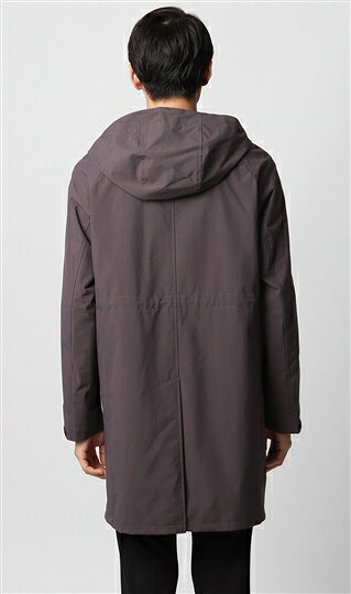 【洋服の青山】温度調節 コート スリム メンズ グレー 灰色 秋冬用 フード付き 暖かい 撥水 汚れにくい 防風 調温調湿 シンプル ビジネス ビジカジ 通勤 出張 営業 仕事 カジュアル アウトドア キャンプ 登山 大人 学生 高校生 通学 アウター おしゃれ かっこいい CONTROLα y-aoyama-10099190 洋服の青山PLUS サンプル画像3