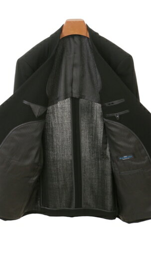 【洋服の青山】盛夏用 ブラック系 ダブルスタンダードフォーマル【清涼】 C.D.K. SUPER TEX