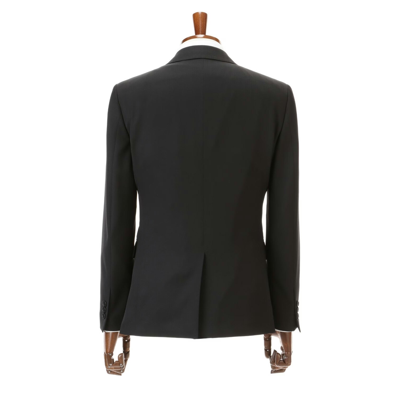 【洋服の青山】メンズ オールシーズン ブラック系 スタイリッシュスーツ【ウォッシャブル】【Plastics Smart】男性 紳士服 ビジネス ストレッチ 長袖 細身体 スリム 標準体 ノータック 織柄 2ボタン 洗える エコ素材 おしゃれ かっこいい MODA RITORNO