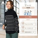 【洋服の青山】秋冬 ネイビー系 タートルネックボーダーニットプルオーバー【毛玉CLEAR】【すごセーター】 ANCHOR WOMAN レディース ビジネス カジュアル ウォッシャブル 静電気抑制 長袖 ボーダー 洗える まとわりつき抑制 おしゃれ かわいい エレガント