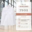 【洋服の青山】レディース シャツ ブラウス オフィス 事務服 パープル 女性 スーツ インナー トップス オフィス カジュアル ビジカジ オールシーズン オフィスカジュアル きれいめ スキッパーカラーブラウス ストライプ【長袖】【OEKO-TEX】 n-line Precious 向け 制服