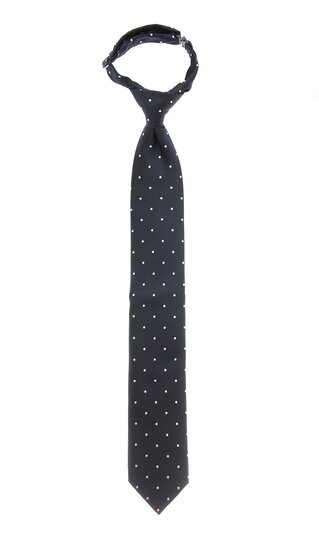 【洋服の青山】メンズ ネクタイ ネイビー系 レギュラータイ【Smart Tie】【ワンタッチ】