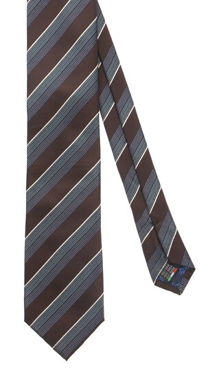 【洋服の青山】メンズ ネクタイ ブラウン系 プレミアムレギュラータイ【MOLINELLI】