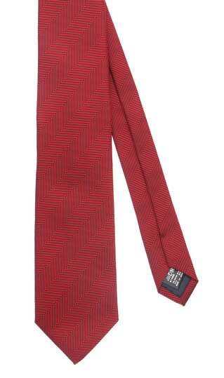 【洋服の青山】ネクタイ メンズ レッド 赤 ヘンリボーン レギュラータイ シンプル エレガント オフィス ビジネス パーティー プレゼント ギフト ブライダル シルク混 就活 フレッシャーズ フォーマル 就職 就職祝い 入学式 卒業式 お祝い 父 友達