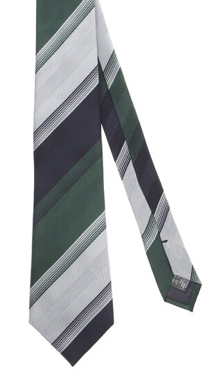 【洋服の青山】メンズ ネクタイ グリーン系 プレミアムレギュラータイ【TEXTURE WEAVE】