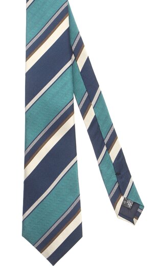 【洋服の青山】メンズ ネクタイ ブルー系 プレミアムレギュラータイ【TEXTURE WEAVE】