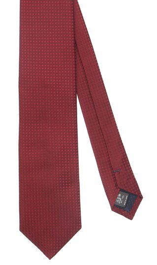 【洋服の青山】メンズ ネクタイ レッド系 プレミアムレギュラータイ【Edo Komon Series】