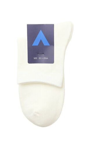 【洋服の青山】メンズ 靴下 オールシーズン ホワイト系 ショートソックス【足底パイル】(25〜27cm) 【洋服の青山】メンズ 靴下 オールシーズン ホワイト系 ショートソックス【足底パイル】(25〜27cm)