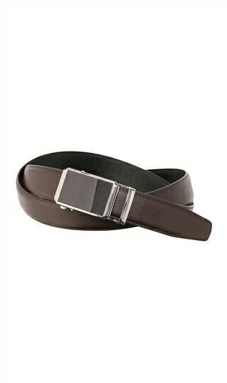 【洋服の青山】ブラウン系 フィット式 メンズ ベルト【ロングサイズ】【オートロック式】 MEN'S BIZ BELT