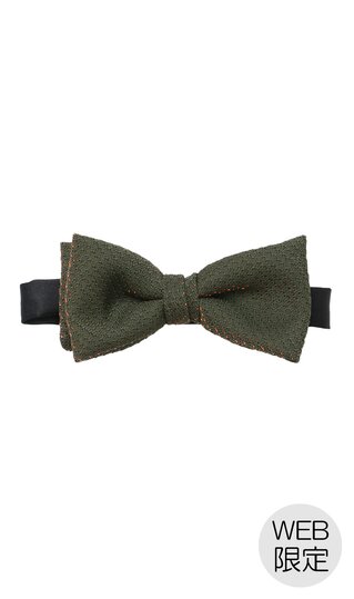 【洋服の青山】カーキ系 蝶ネクタイ 結婚式 メンズ【WEB限定】【MADE IN JAPAN】