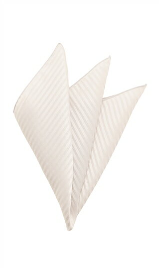 【洋服の青山】《最短当日発送》グレー系 ポケットチーフ シルク100% ハンカチ 約30.0×30.0cm ストライプ