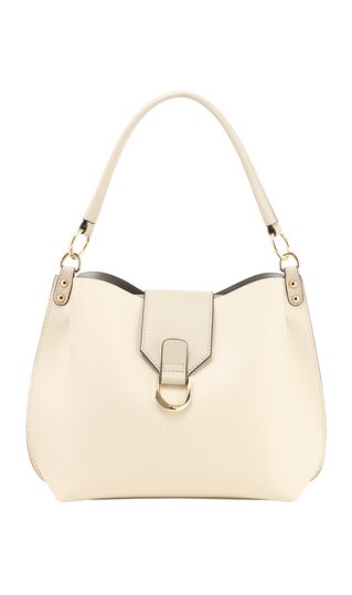 【洋服の青山】レディース バック 鞄 かばん 白 ホワイト系 ワンハンドルフラップ付き2WAYミニバッグ【..