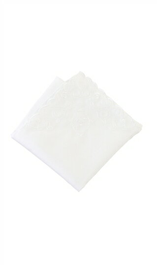 【洋服の青山】《最短当日発送》慶事用 フォーマルハンカチ レディース 婦人 ホワイト 白 お祝い 結婚 式典 パーティ