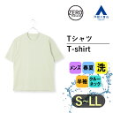 楽天洋服の青山PLUS【洋服の青山】《あす楽》春夏用 グリーン系 無地 ゼロプレッシャー Tシャツ 半袖 メンズ 男性 ウォッシャブル 洗える クルーネック ヘビーウェイト カジュアル ビジカジ クールビズ ティーシャツ トップス かっこいい おしゃれ【BODY WILD×A】ZERO PRESSURE SUIT