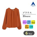 【マラソンセール限定クーポン配布&P2倍】【洋服の青山】 オールシーズン用 ブラウン系 楊柳ソフト ブラウス【長袖】 n-line Precious レディース オフィス レディース かわいい おしゃれ ビジネス フロントタック ブラウス 842