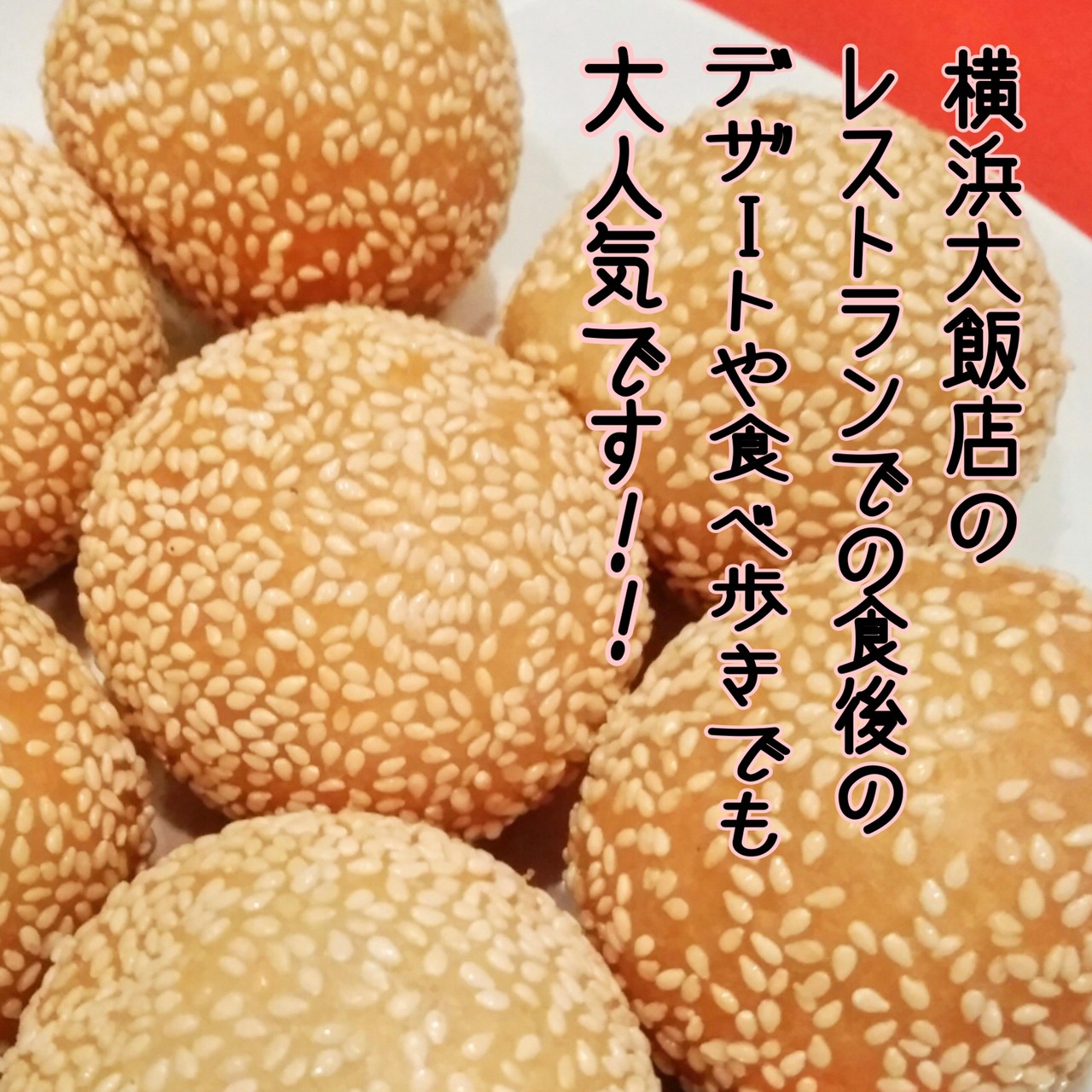 中華街で人気の胡麻団子 ご家庭で揚げるだけ 横浜大飯店 中華胡麻団子 ごま団子9個入り 中華 送料無料 一部地域を除く