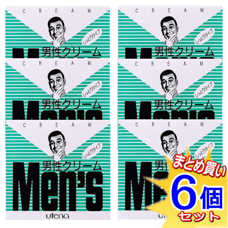 【6個セット】ウテナ 男性クリーム しっとり (グリーン) 60g【小型宅配便/6set】 【6個セット】ウテナ 男性クリーム しっとり (グリーン) 60g【小型宅配便/6set】