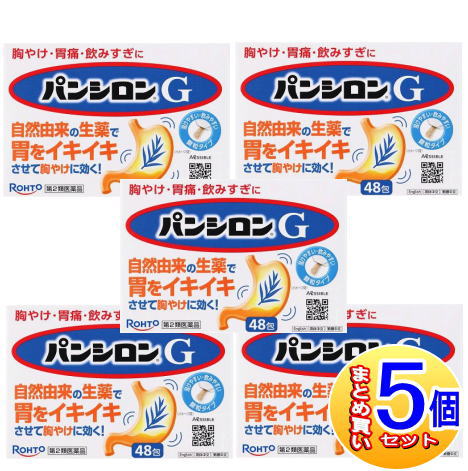 【5個セット】【第2類医薬品】パンシロン G　48包【小型宅配便】