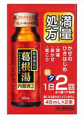 【第2類医薬品】阪本漢法の葛根湯内服液2 45mL×2A