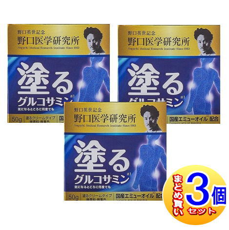 【3個セット】野口医学研究所 塗るグルコサミン エミュー イージーリリーフ 50g【小型宅配便】 1