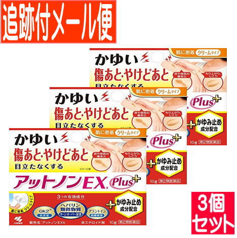 【3個セット】【第2類医薬品】アットノンEXかゆみ止めプラス 10g【メール便送料無料/3個セット】