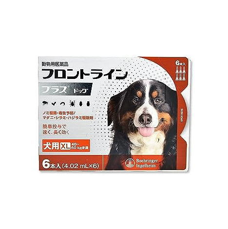 【動物用医薬品】フロントラインプラスドッグ 犬用 XL 40～60kg未満 6本入