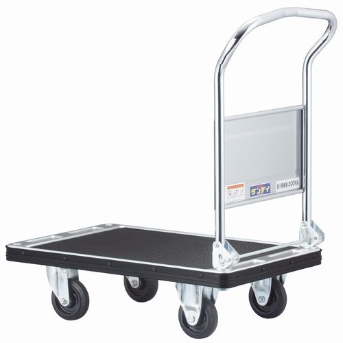花岡車輌 スチール製ダンディ台車シリーズ 折りたたみハンドルタイプ UDH-LSC 耐荷重300kg 片ハンドル 業務用【代引・後払い不可】【時間帯指定不可】【個人宅配送不可】【工事現場への配送不可】