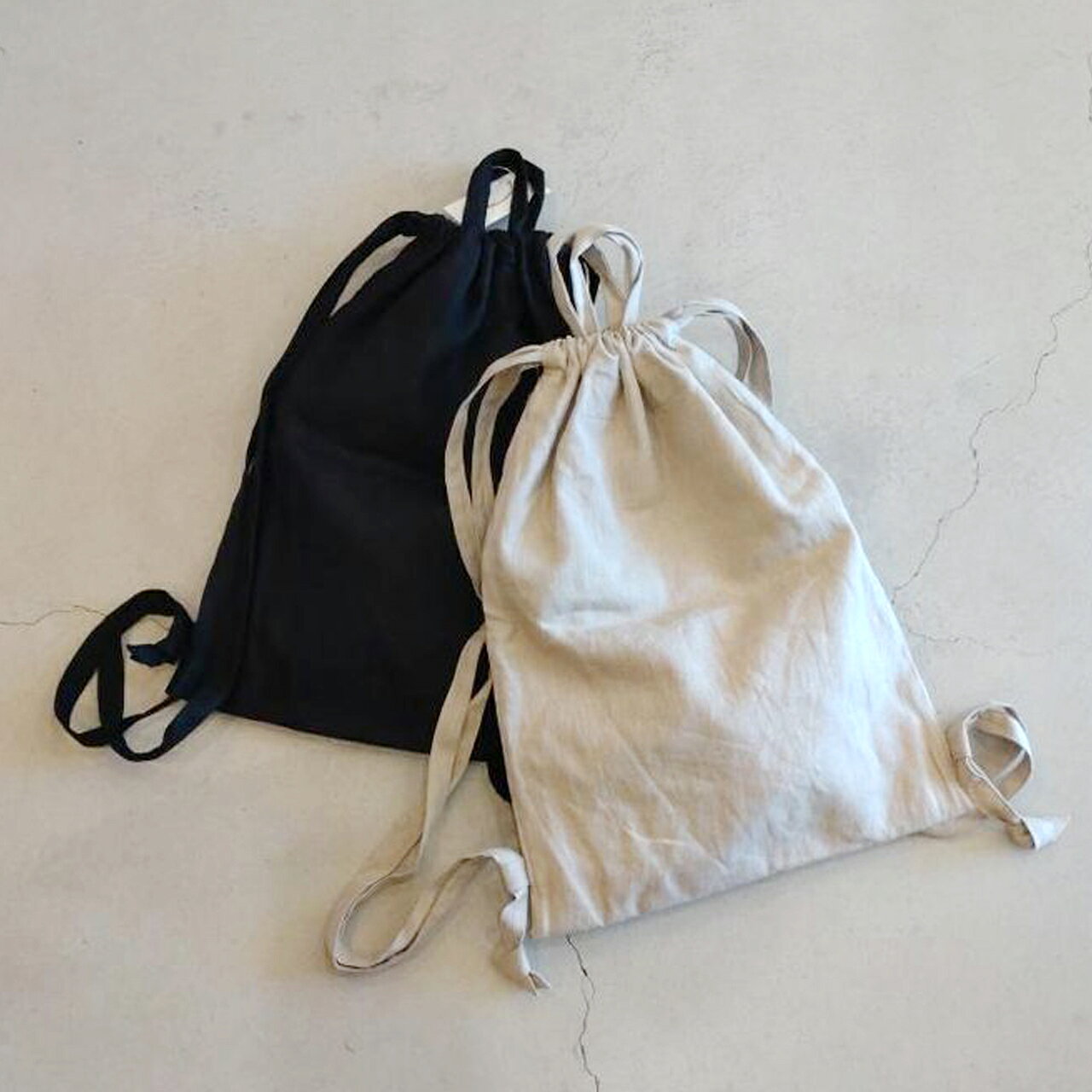 Rakuten - 日本製 リネンナップサック NOVEMBER LINEN ノーベンバーリネン NB0005