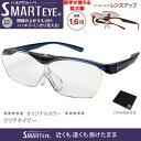 SMART EYE(スマートアイ) 拡大鏡1.6倍 ハネアゲタイプルーペ クリアネイビー FSL-01-4