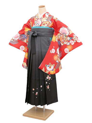 【レンタル】【あす楽】12歳前後 女児袴レンタル 0062 赤地橘×濃グレー袴 155-160cm 12歳 卒業式 小学生 卒業袴 6年生 貸衣装 子供着物【0AR0062】 【レンタル】【あす楽】12歳前後 女児袴レンタル 0062 赤地橘×濃グレー袴 155-160cm 12歳 卒業式 小学生 卒業袴 6年生 貸衣装 子供着物【0AR0062】