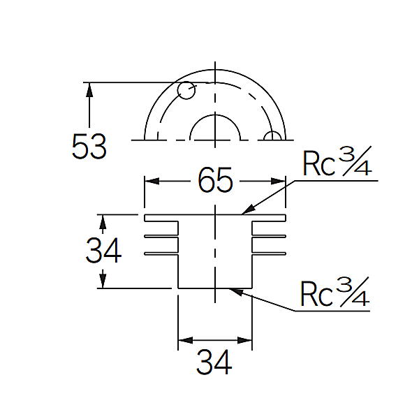 ユニットバスの水栓取付用 カクダイ ユニット取出し金具 限定特価 644 802