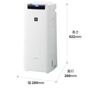 【値下*在庫あり*あす楽*送料無料】シャープ/SHARP 加湿空気清浄機<KI-NS40-W>高濃度プラズマクラスター25000・小型・静音・抗菌・防カビ・お手入れ簡単・集じん脱臭一体型フィルター