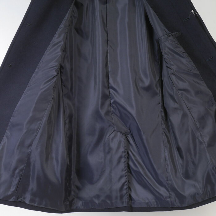 ビジネスコート メンズウール スタンドカラーコートLサイズ 濃紺 SG-L 16000 SC71057-g3-