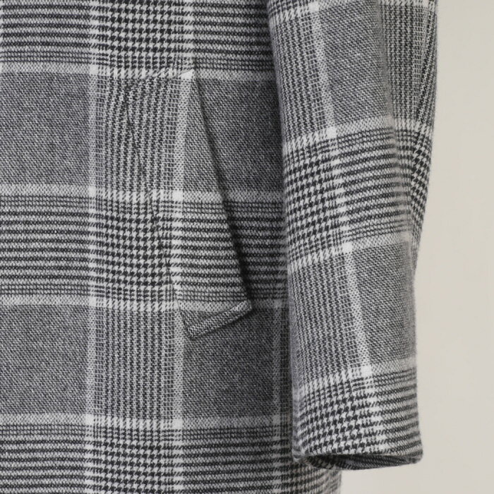 【半額】コートウール チェスターコート メンズ ビジネスコートLサイズ チェック柄 SG-L 18000 GC37032-g-