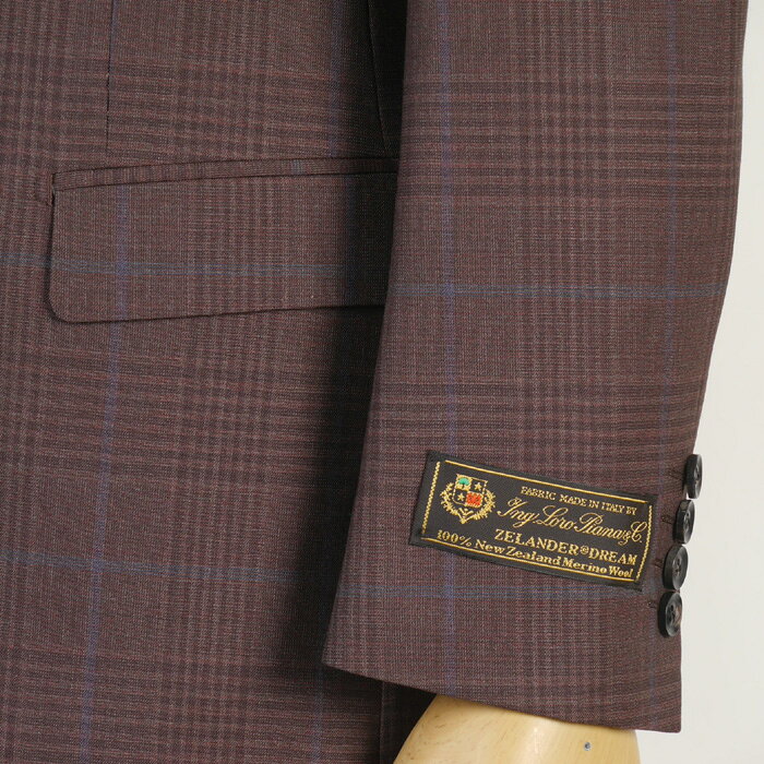 ロロピアーナ スーツ メンズ 【LoroPiana】 社製ウール ノータック スリム ビジネス スーツ メンズ 【AB4/AB6】 全2柄 36000 bi tRS7013 y-souko-10024082 洋服倉庫 サンプル画像3