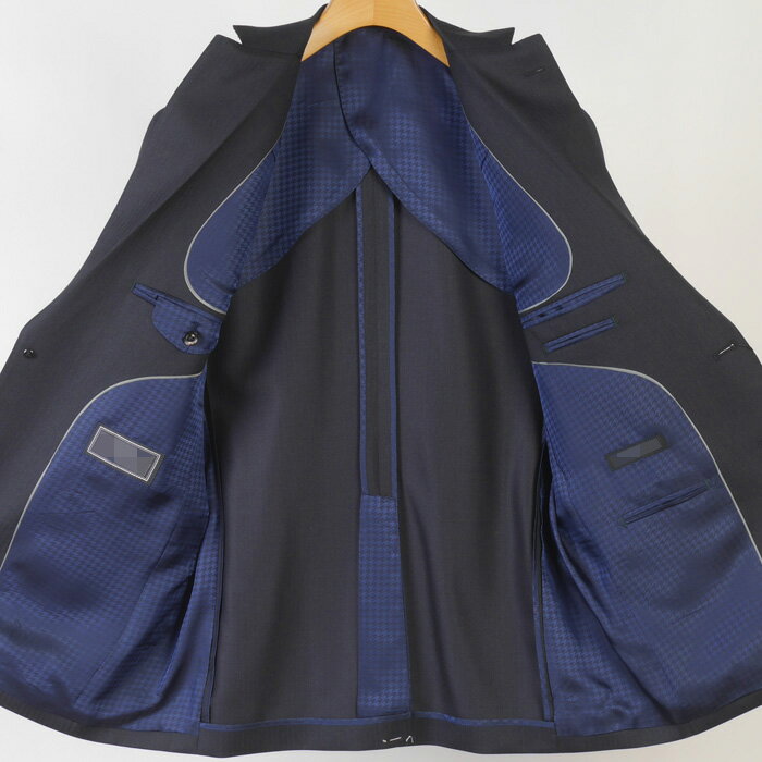 ビジネススーツ メンズ【NIKKE】日本毛織ノータック スリムMerino Authentic Fine Wool 本水牛釦 全3柄 36000 tRS7042