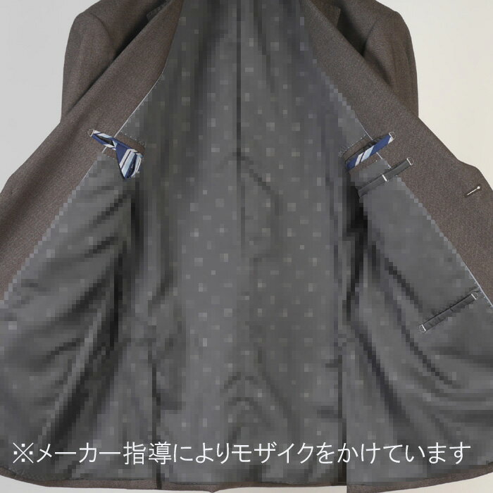 【訳あり】 スーツ洗える ノータック スリム ビジネススーツ メンズ【Y7】薄茶織り柄 11000 bssa2001