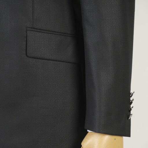 タキシードピークドラペル スリーピース タキシード【L】ブラック 同素材リバーシブルベスト 27000 RT9008-rev20-