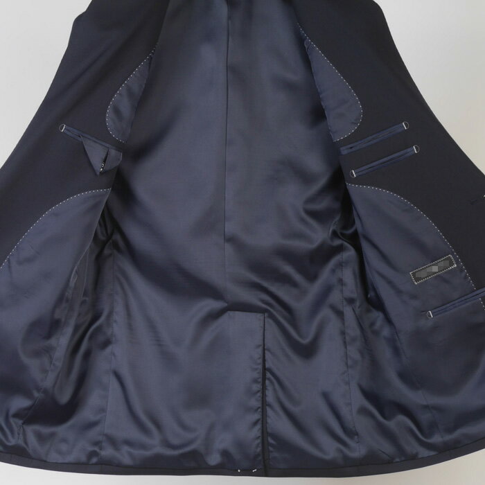 スーツノータック スリム ビジネススーツ メンズ 就活 面接 リクルートにも最適 丁寧縫製 【YA体/A7/AB7】濃紺・無地 20000 bi tgs80001